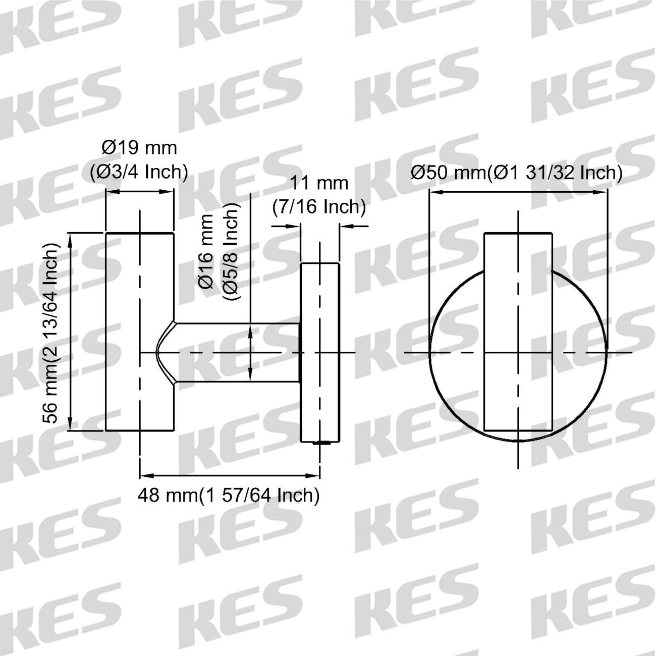KES SUS 304 Stainless Steel Coat Hook Towel Robe Clothes Hook for Bath Kitchen Garage Heavy Duty Wall Mounted, Polished Finish 2 Pack, A2164-P2 - - 