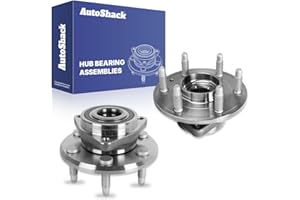 AutoShack Front Wheel Hub Bearing Assemblies with ABS Replacement for 2009-2017 Chevrolet Traverse 2007-2016 GMC Acadia 2007-
