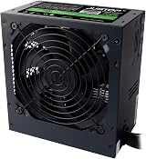 JUSTOP 700W ATX Power Supply PSU 120mm Fan 8-Pin 12V 6+2 Pin PCI-E 6x SATA view 3