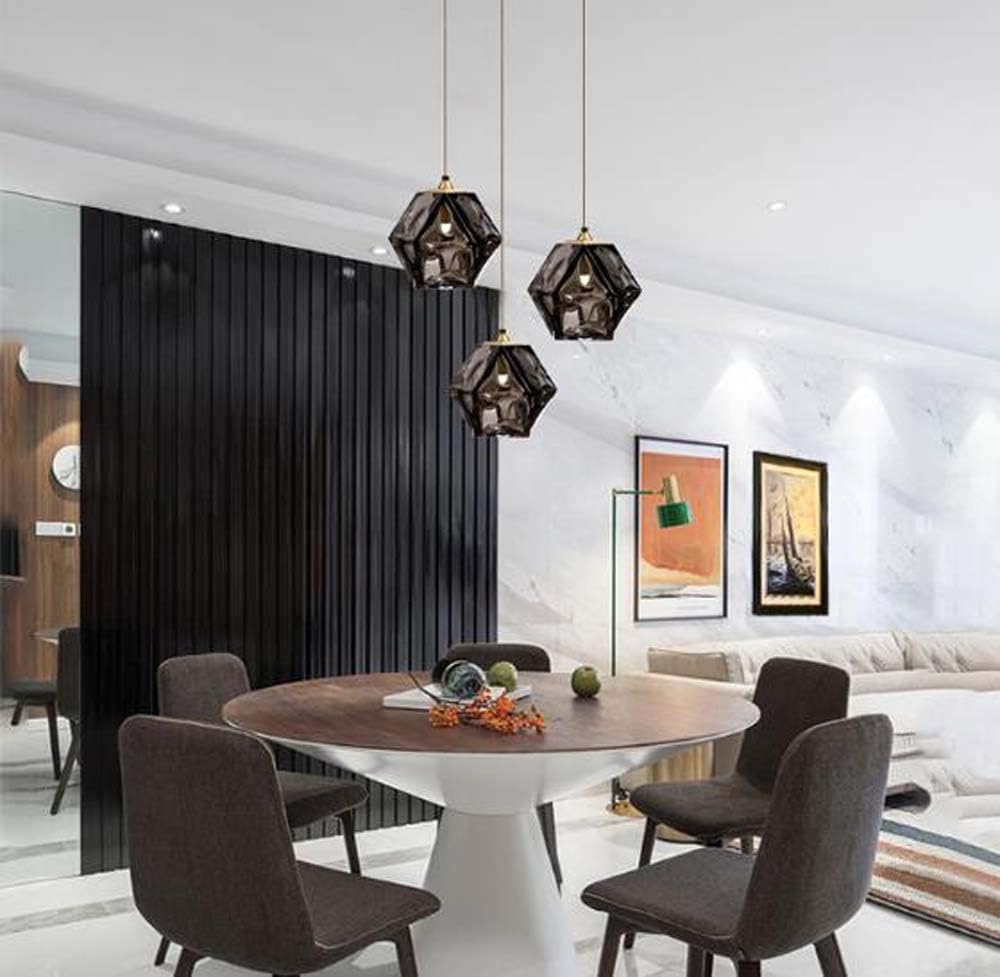 SWNN Candelabro de cristal pequeño minimalista escandinavo moderno