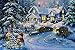 Lightahead Christmas Tapestry Blinking Fiber Optic Xmas Eve Wall Hanging Picture 13x18 Inch with Pole & string to hang .Great Christmas Decoration & Gifts - C