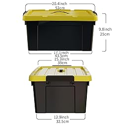 Cetomo Plastic Storage Bin Box Container Stackable
