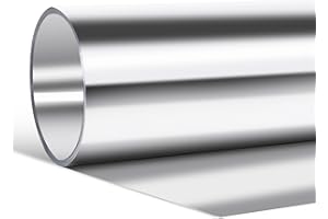 Tottist Aluminum Roof Flashing Roll - Sealing Windows, Doors, Siding & Roofing Ideal for Moss & Mildew Prevention (14" x 10')