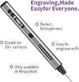 ARROWMAX Mini Engraving Pen Cordless Wireless 4 Speeds 30 Bits USB-C view 2