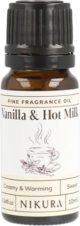 Nikura Vanilla & Hot Milk Fragrance Oil 10ml for Soaps & Candles