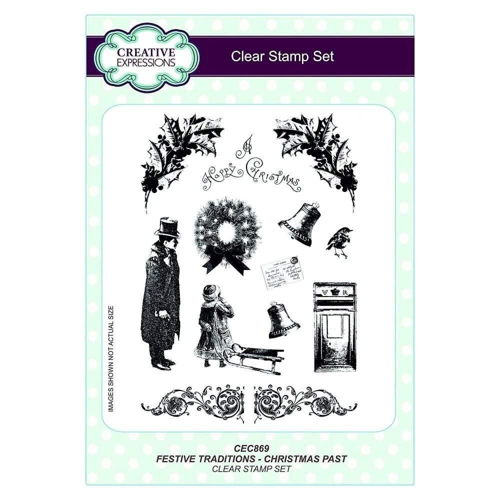 Festive Traditions Christmas Past A5 Clear Stamp Set