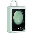 SAMSUNG Galaxy Z Flip5 Silicone Phone Case with Ring, Clear Protective Cover with Soft Matte Finish, Secure Finger Grip, Stylish, Smooth Design, US Version, EF-PF731TMEGUS, Mint