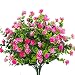 Artificial Flowers, Fake Outdoor UV Resistant Plants Faux Plastic Greenery Shrubs Indoor Outside Hanging Planter Home Kitchen Office Wedding, Garden Decor (Pink) primary