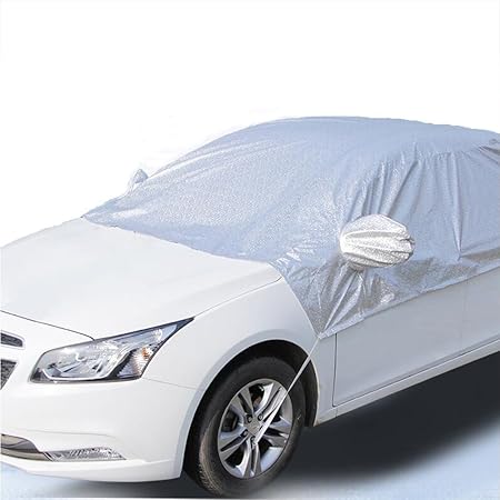 Amazon 5d自動車車用 フロントガラスカバー シンプル薄い項 半分 ボディーカバー 脱着 簡単 ボディー 保護 カー カバー 愛車を 雨 霜 積雪 直射日光 から守る 防水 防塵 3xl ボディーカバー 車 バイク