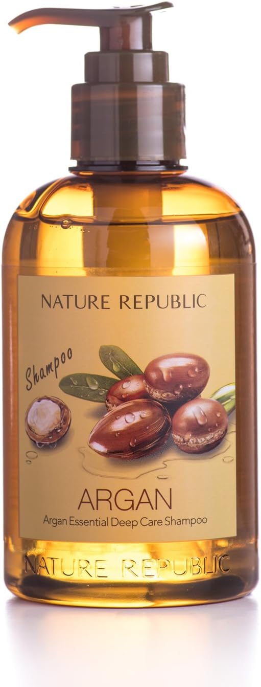 Nature Republic Argan Essential Deep Care Shampoo, 300 Gram, 300 g (Pack of 1)