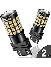 3157 3156 4057 LED Reverse Backup Bulb Extremely Bright, [2018 UPGRADED] Marsauto 52 SMD 3030/2835 Chipsets Back up Stop Tail Light Lamp Bulbs Replacement (Set of 2)