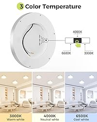 hepside 2Pack Dimmable Flush Mount Ceiling Light