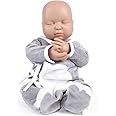 Vollence 14 inch Silicone Baby Doll Lifelike Realistic Newborn Platinum Babies Toys Anti-Stress My Melody with Feeding Kit & Gift Box - Boy