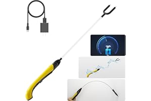 FIETODK Cattle Prod,Upgrade Durable Material Pole taser Stick,Ultra-Long Battery Life,IP45,Suitable for Modern Animal Husbandry and self Defense Stick,Repel Cattle,Pigs,Aggressive Dogs,Wild Animals