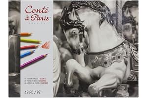 Conté à Paris Pastel Pencils with 48 Assorted Colors