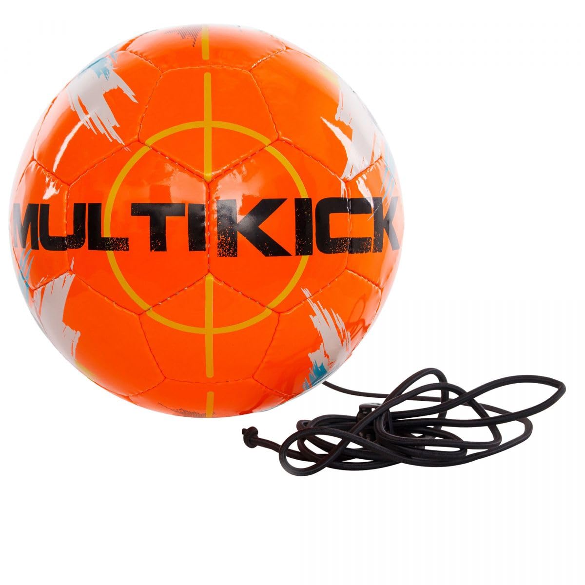 Derbystar Unisex Multikick Pro Football Ball, Orange, Grey, Blue, 5 EU