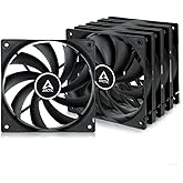ARCTIC F12 (5 Pack) - 120 mm Standard Case Fan, Low Noise, Quiet Motor, Computer, Fan Speed: 1350 RPM - Black