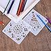 LOCOLO 16 Pcs Christmas Painting Stencils, Plastic Stencils for Bullet Journal, Christmas Stencils for Painting on Wood, DIY Card Making (A B)