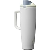 Owala FreeSip Tumbler Insulated Stainless Steel Water Bottle with Built-in Straw and Side Handle, For Travel, Work, School, and Sports, 40oz, BPA Free, Leak Proof, Iced Breeze