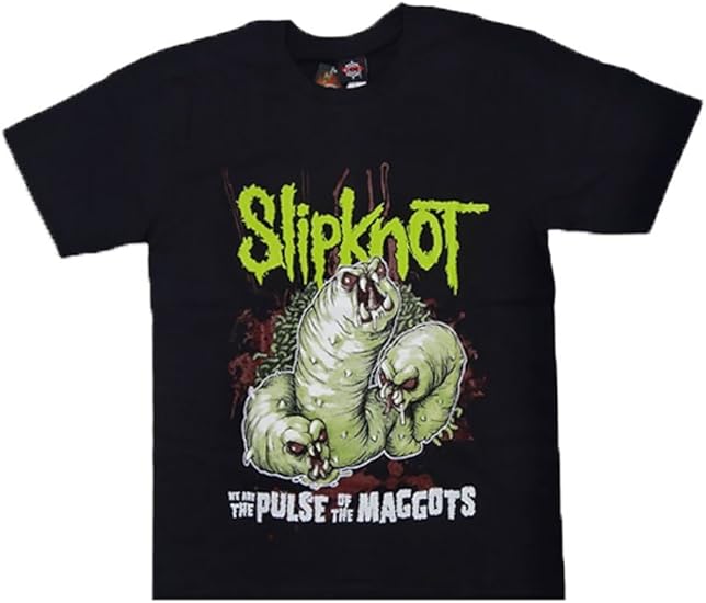Amazon ロックtシャツ Slipknot スリップノット ウジ ウジ虫 Gts025 S Xs表記 サイズ 黒色 Tシャツ カットソー 通販
