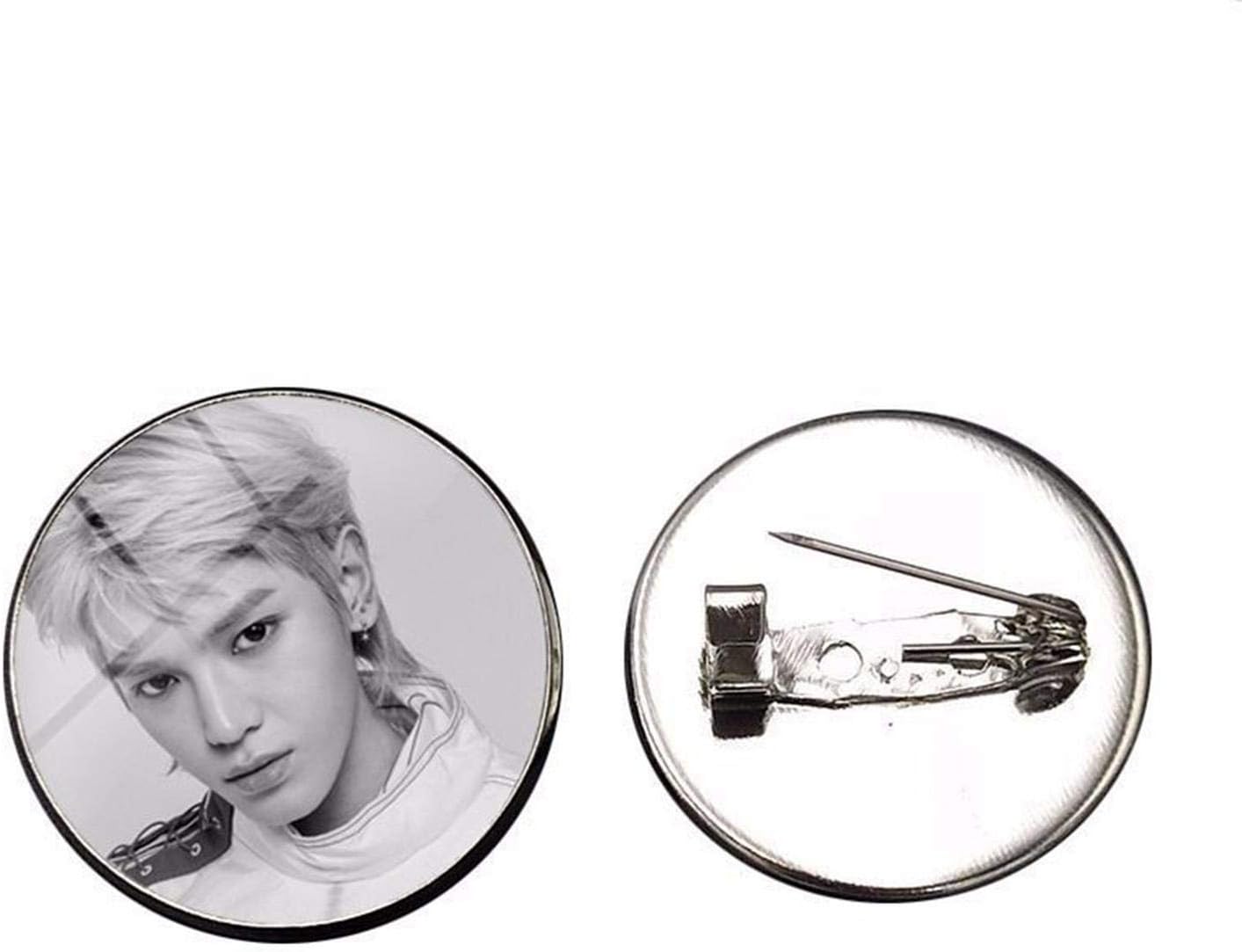 FUdeza New Released Kpop NCT Neo Culture Technology Badge NCT127 NCT Dream Photo Buttons Badges/Pin Alloy 0.98 Inch Hot Gift for Fans for Birthday, Valentine's Day, Anniversary