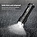 WdtPro LED Tactical Flashlight, 1200 Lumen XM-L2 Handheld Flashlight, Zoomable by One Hand Flashlights with 5 Light Modes for Camping, Hiking, Hunting, Emergency etc. Battery Included