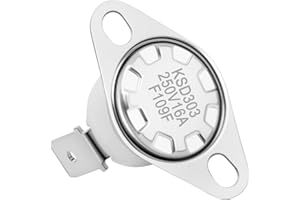 Barbqtime 80610 Low Temp Limit Switch for Breckwell P1000 Big E P20 P22, Replaces C-E-090-22C, USSC 5040, 5520 and Ashley APC4000 Pellet Stoves, 110°F Thermodisc Low Limit Safety Snap Switch