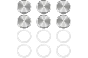 DLBEEM 6pcs Sanitary Tri Clamp End Cap, 2" Tri Clamp Clover Solid End Caps fits Tri-Clamp Ferrule Flange Stainless Steel 304 Fitting Clamp (2" (51mm) Tube OD)