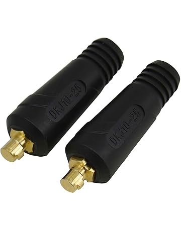 TIG Soldadura Cable Panel Conector macho DKJ10-25 200Amp Dinse Quick Fitting 2pk