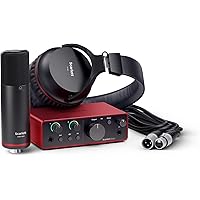 Focusrite Scarlett Solo Studio 4th Gen USB Audio Interface Bundle for the Songwriter, Guitarist, Vocalist or Producer with Co
