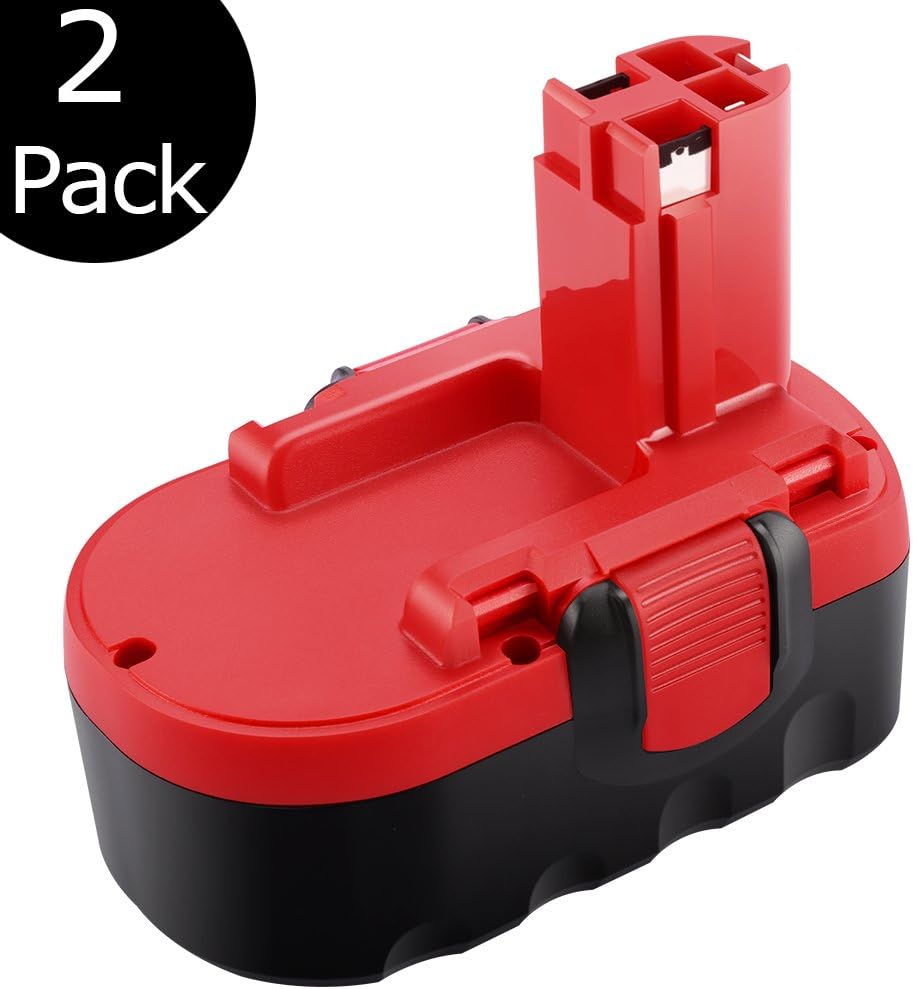 [2 Pack] Ofpow PSR18 18V 3000mAh Ni-MH Replacement Batteries for Bosch 18V Battery BAT025 BAT026 BAT160 BAT180 BAT181 BAT189 BAT299 PSB18VE-2 PSB18 PSR 9.6VES-2, ABS 96M-2, CE Certified