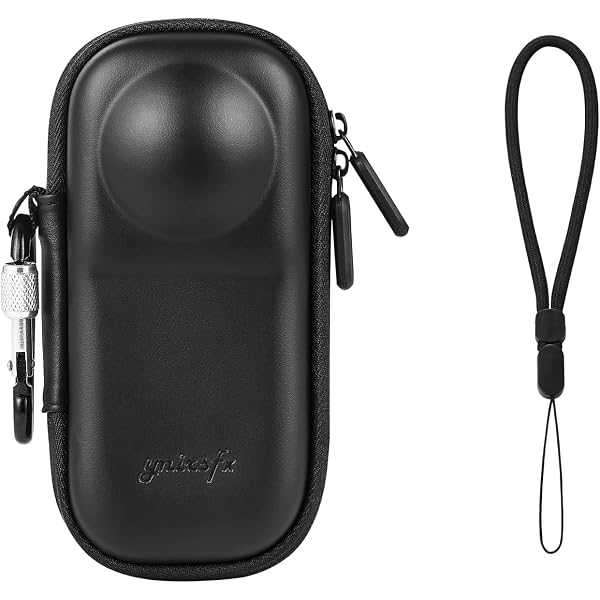 FiTSTILL Custodia Rigida Da Viaggio Per Insta360 X4 – Mini Case Protettiva In PU Con Cerniera 360°, Design Sottile Per Fotocamera E Accessori, Kit Di Accessori