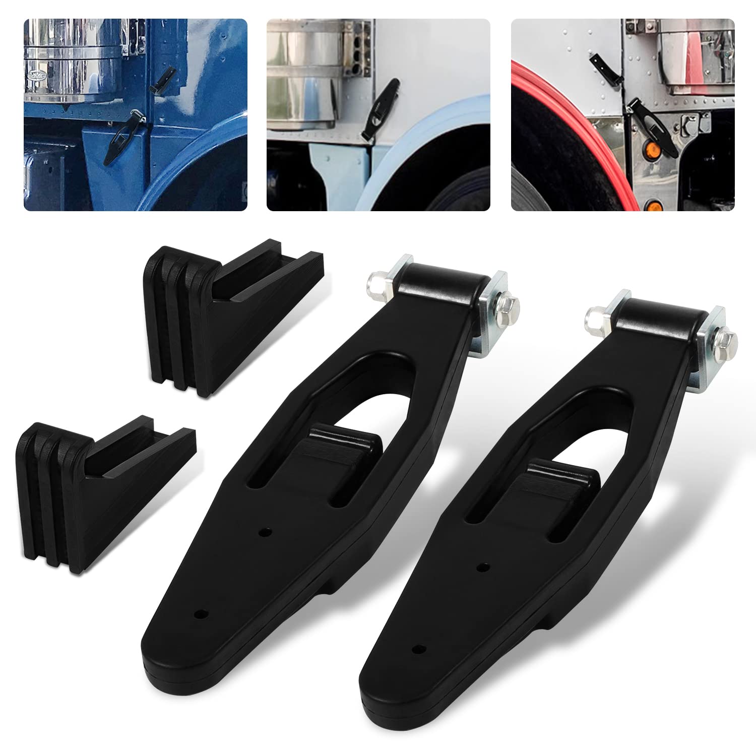 Photo 1 of 2 Pack for Peterbilt Kenworth Hood Latch Base for Peterbilt 357 367 377 378 379 388 389 & Kenworth T300 T600 T800 W900 Peterbilt L56-0001& Kenworth 315-5401/13-04339