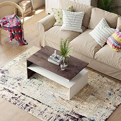 HOMFA Modern Coffee Table Center Table for Living Room, 35.4