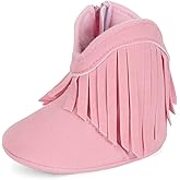 ESTAMICO Baby Girls' Cowboy Tassel Boots
