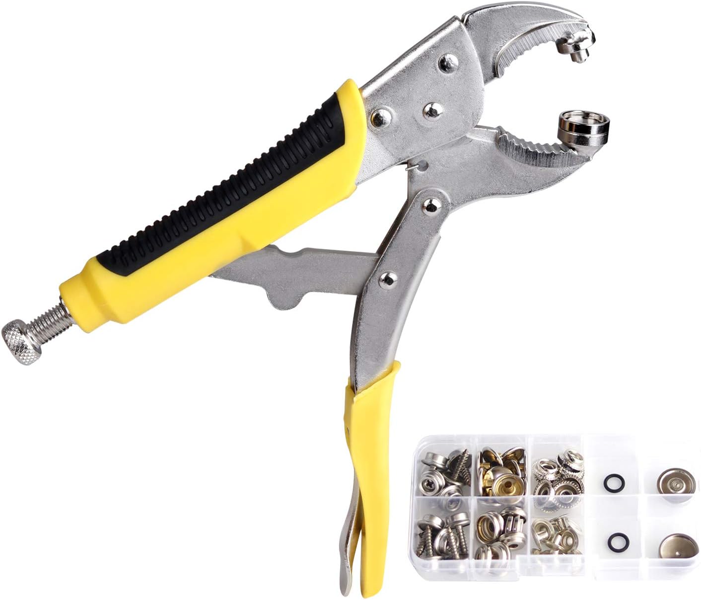 DianMan HeavyDuty Snap Fastener Pliers (Adjustable Setter, 2