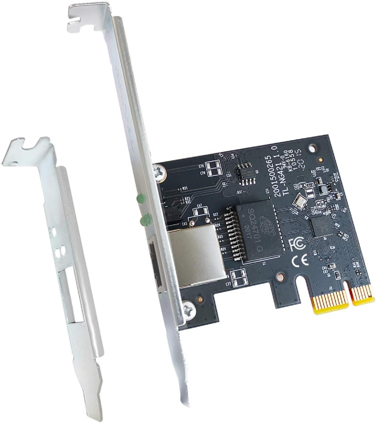 Amazon Com Rtl8125b 2 5gbase T Pcie Network Adapter 2500 1000 100mbps Pci Express Gigabit Ethernet Card Rj45 Lan Controller For Desktop With Standard And Low Profile Brackets Support Windows And Windows Server Electronics