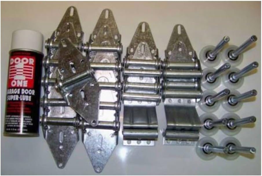 TOP! Garage Door Roller Wheel & Hinge KIT Two car Door 16x7, 18x7