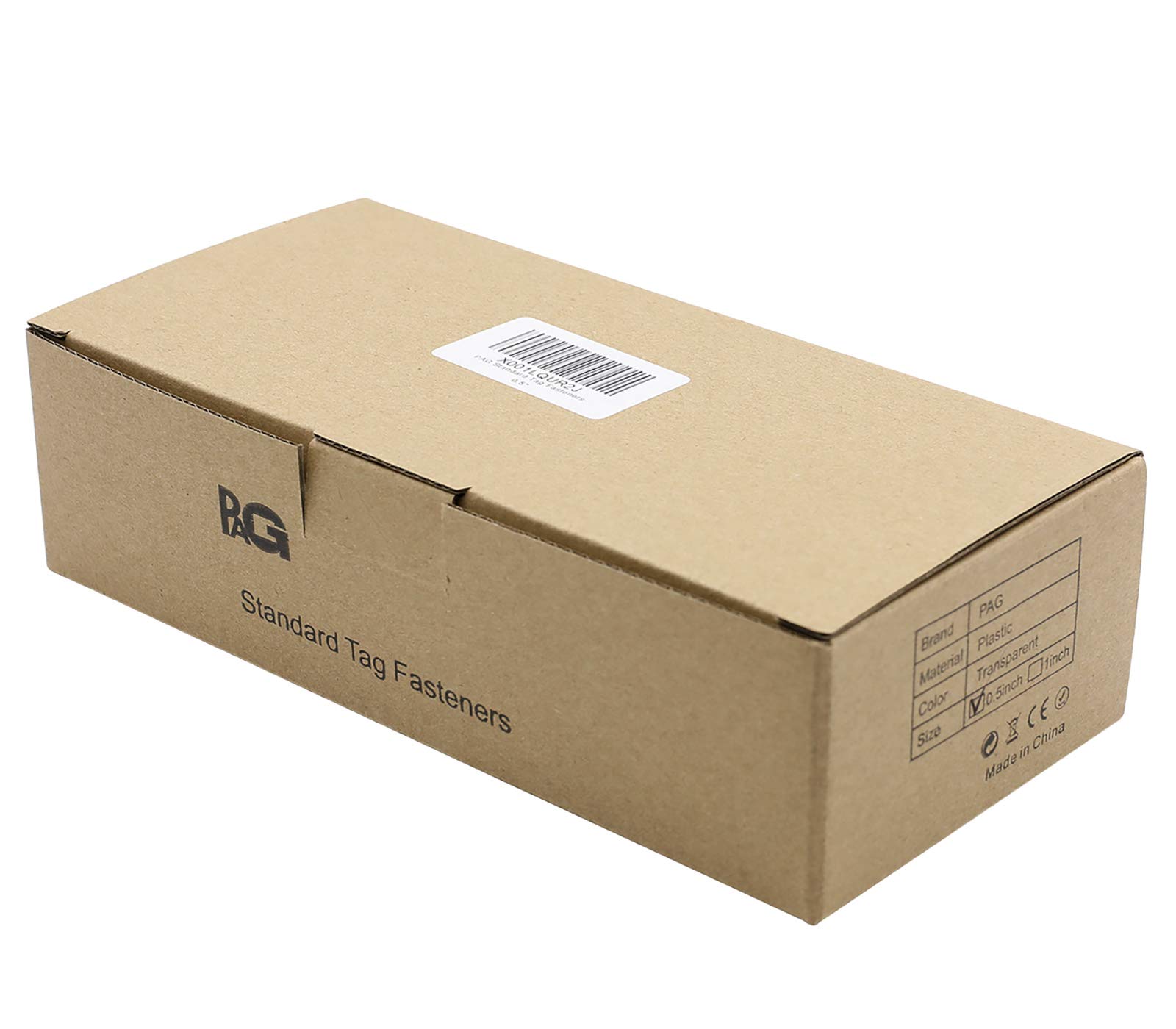 PAG 5000pcs 15mm Standard Attachments Tagging Gun Barbs Fasteners for All Standard Price Taging Gun, 50pcs/Clip, Clear