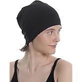 WISTERIA HEADWEAR Unisex Bamboo Beanie Sleep Cap for Sensitive Skin, Hair Loss, Alopecia, Chemo, Indoors and Outdoors