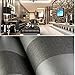 QIHANG Modern Minimalist Non-Woven Vertical Stripes Wallpaper Roll Black Gray 0.53m*10m=5.3㎡