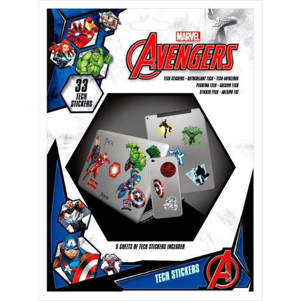 Marvel TS7404 Self-Adhesive Avengers Set, 33 Pieces, Multi-Coloured