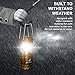 MalloMe Camping Lantern Black Gold 2 Pack Lanterns for Power Outages, Camping Lights for Tent Hanging, Camp Light Tent Lamp Emergency Battery Powered LED Lantern (Rechargeable Batteries Not Included)