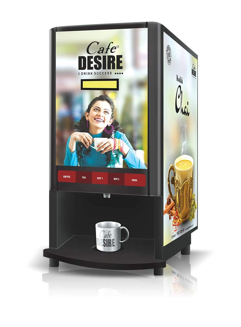 Cafe DESIRE I DRINK SUCCESS Coffee Machine 2 Lane Fully Automatic Tea