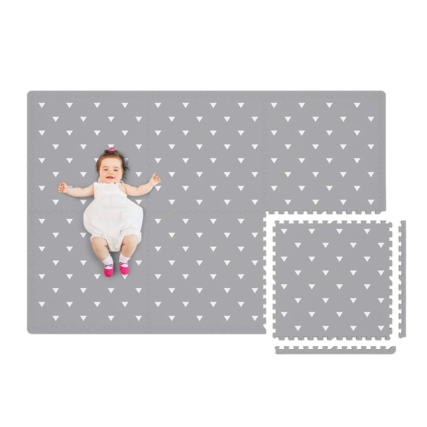 Baby Play Mat with Fence - Extra Large (4FT x 6FT), Non Toxic Foam Puzzle Floor Mat for Kids : Baby
