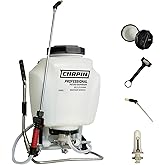 CHAPIN International 63900 Self Cleaning Backpack Sprayer, 4 gal, Translucent White