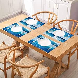 Manteles individuales lavables para cocina, resistentes al calor y a