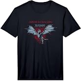 Mens House of the Dragon Silverwing Dragon Portrait Vintage Performance T-Shirt