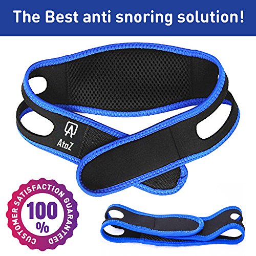 image for AtoZ Anti snoring chin strap, Best stop snoring device, adjustable sno