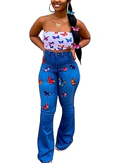butterfly bell bottoms